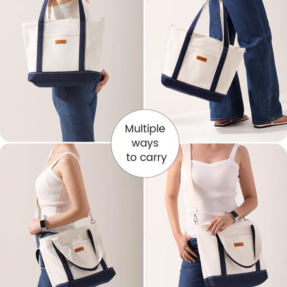 Versatile Crossbody Purse for Women: Stylish Zippered Tote with Laptop Sleeve - Picture 5 of 9
